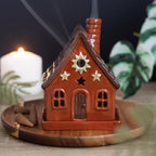 Terracotta Cottage Incense Cone Holder