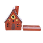 Terracotta Cottage Incense Cone Holder