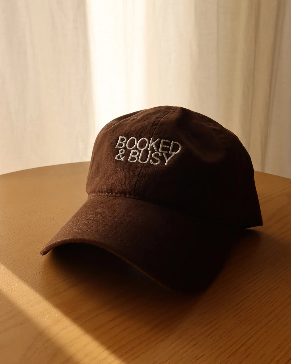 Booked and Busy Dad Hat, Brown