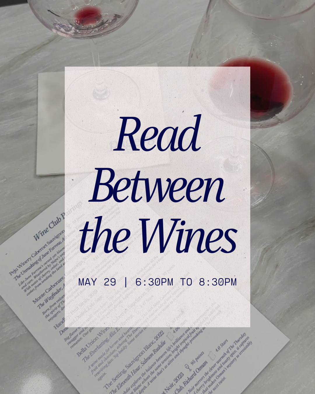 Read Between the Wines Event